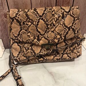 a new day Tan and Black Crossbody Bag